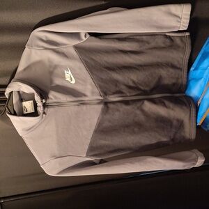 Nike Tech men’s full zip White, Black, and Gray Hoodie